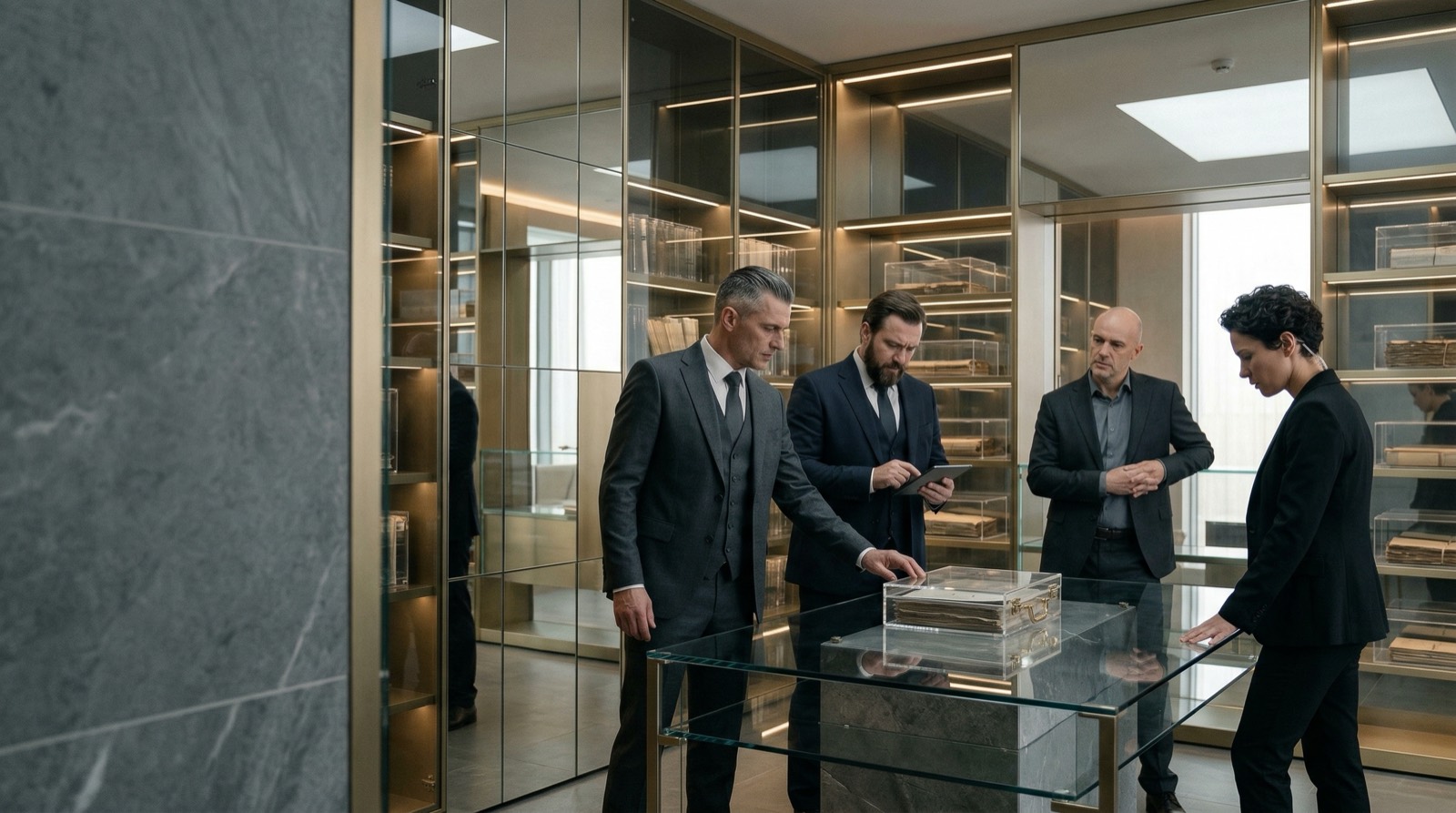 Glass Ledger campaign visual
