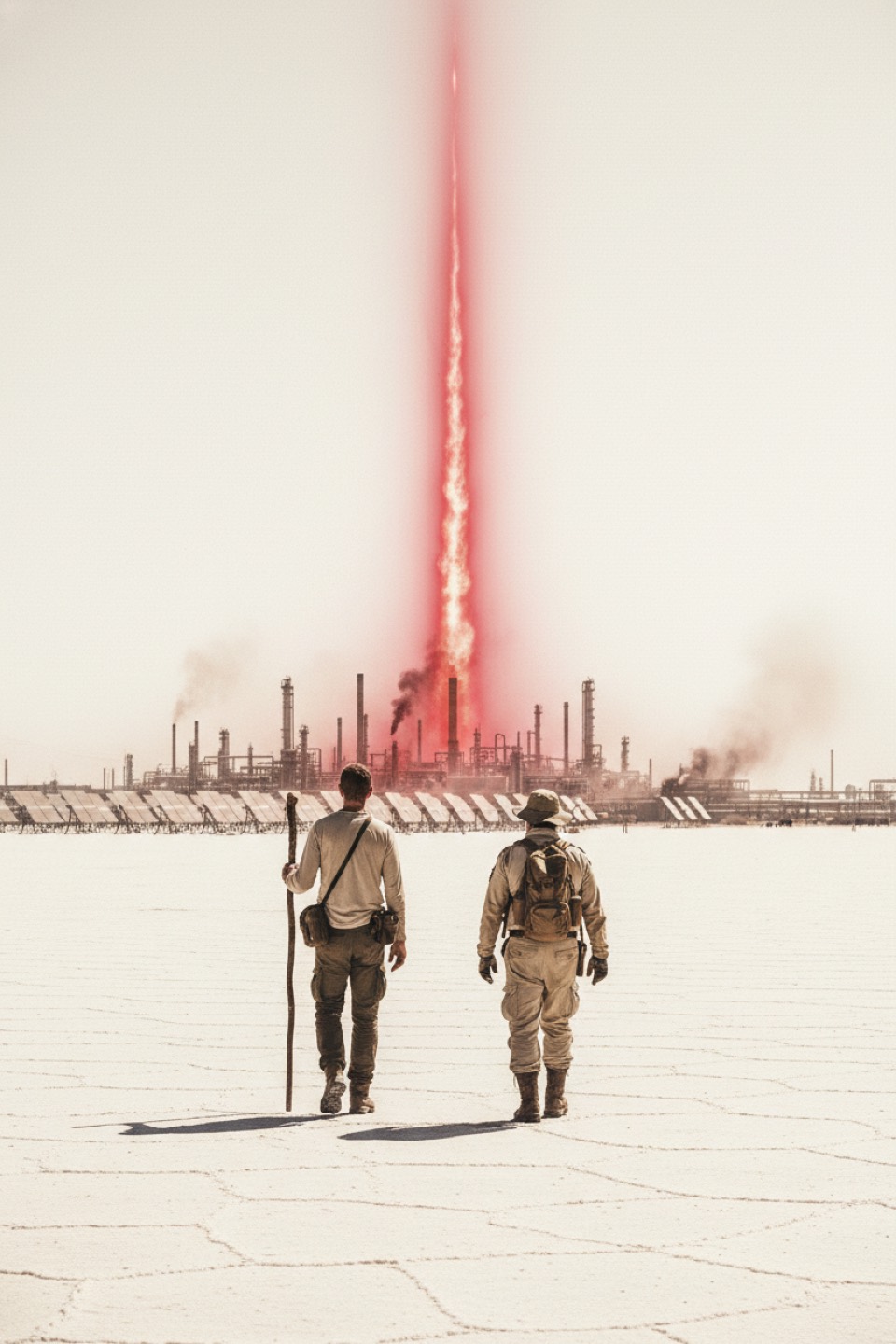 Two scouts cross a frontier where the landscape is less dangerous than the orders behind them.